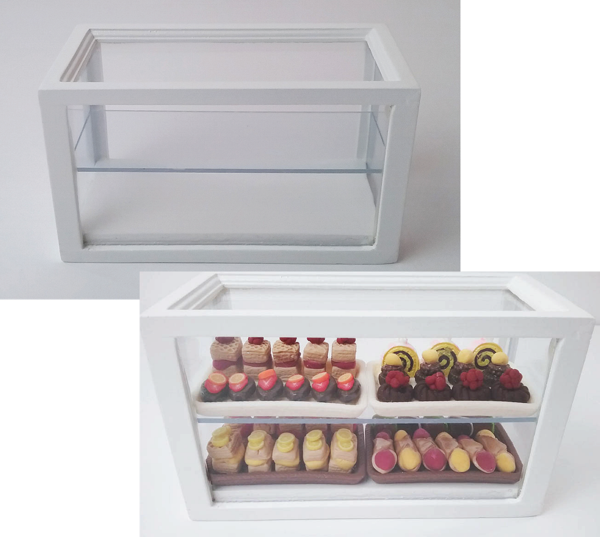 Angled Glass Display Case Brass Angled Glass Display Case Brass